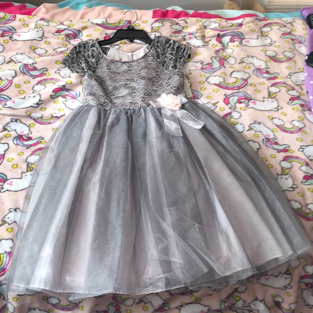 Gray Patterned Dress